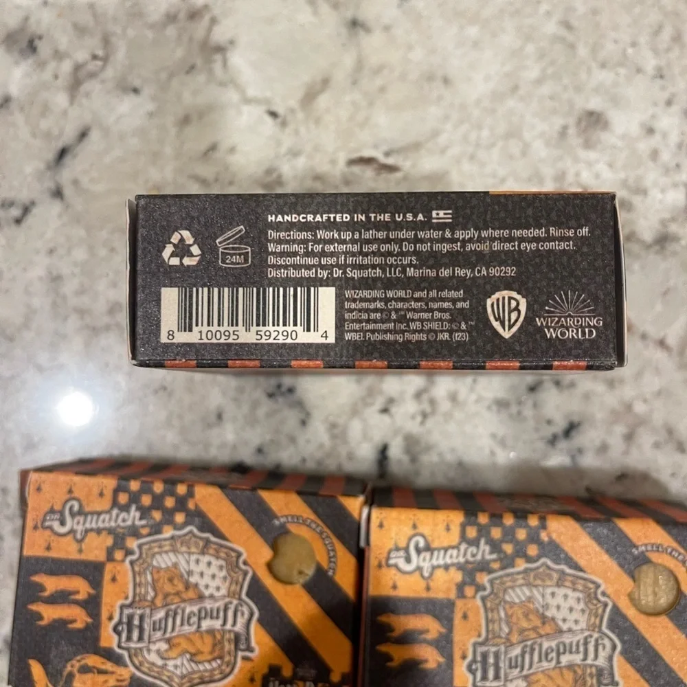 NEW Dr. Squatch Harry Potter Hufflepuff Lather of Loyal Limited Edition 3 Pack